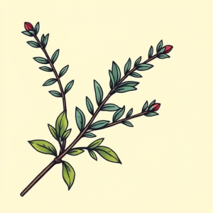 Pop Art Rosemary Tattoo
