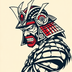 Pop Art Samurai Tattoo