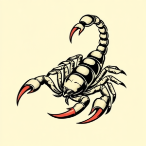 Pop Art Scorpion Tattoo