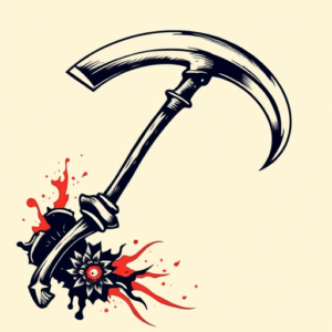 Pop Art Scythe Tattoo