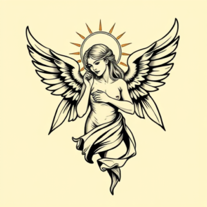Pop Art Seraphim Tattoo