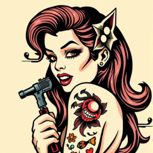 Pop Art Siren Tattoo