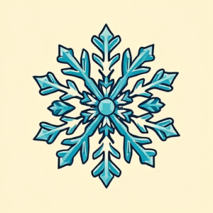 Pop Art Snowflake Tattoo
