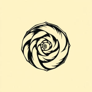 Pop Art Spiral Tattoo