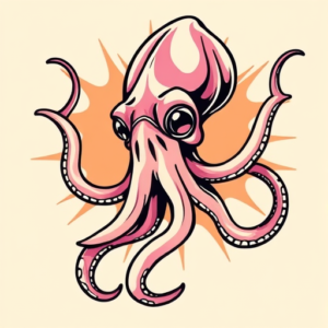 Pop Art Squid Tattoo
