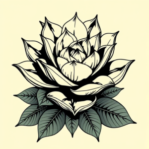 Pop Art Succulent Tattoo