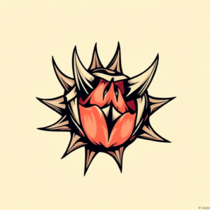 Pop Art Thorn Tattoo