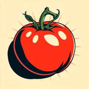 Pop Art Tomato Tattoo