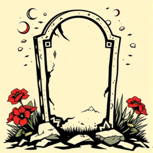 Pop Art Tombstone Tattoo