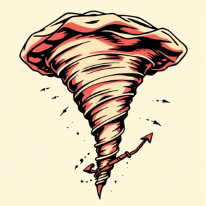 Pop Art Tornado Tattoo