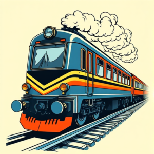 Pop Art Train Tattoo