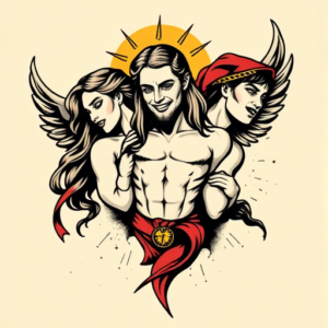 Pop Art Trinity Tattoo