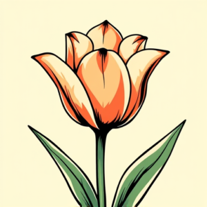 Pop Art Tulip Tattoo