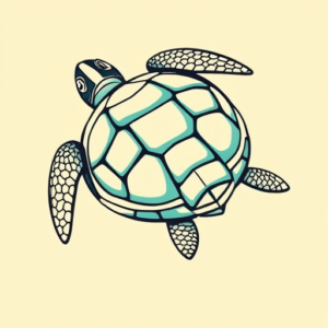 Pop Art Turtle Tattoo