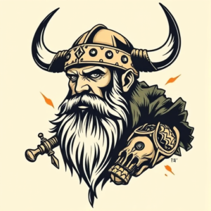Pop Art Viking Tattoo