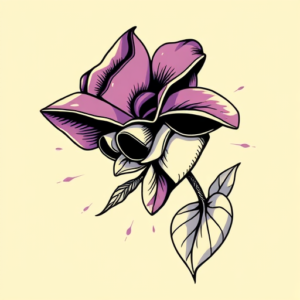 Pop Art Violet Tattoo