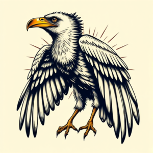 Pop Art Vulture Tattoo