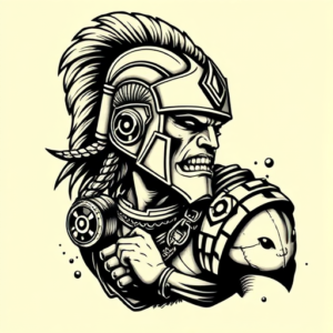 Pop Art Warrior Tattoo