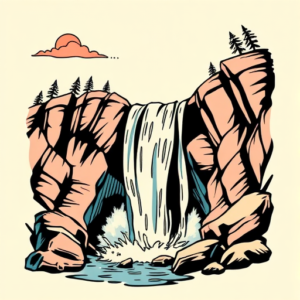 Pop Art Waterfall Tattoo