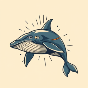 Pop Art Whale Tattoo