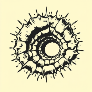 Pop Art Wormhole Tattoo