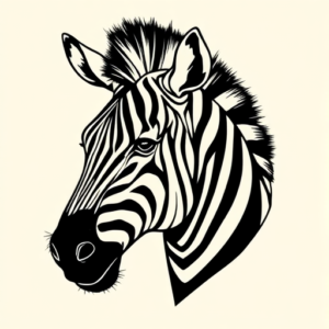 Pop Art Zebra Tattoo
