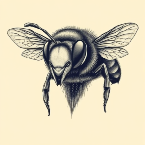 Portrait Bee Tattoo