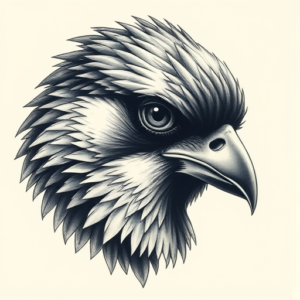 Portrait Bird Tattoo