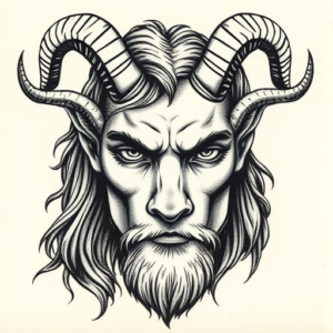 Portrait Capricorn Tattoo