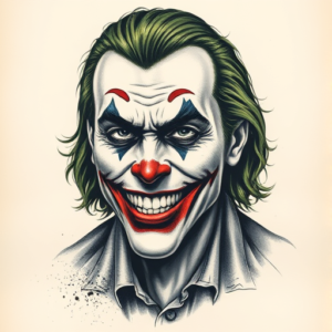 Portrait Joker Tattoo