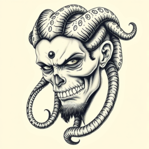 Portrait Medusa Tattoo