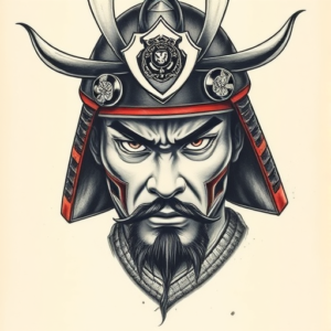 Portrait Samurai Tattoo