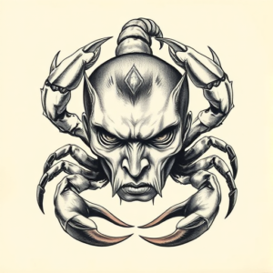 Portrait Scorpion Tattoo