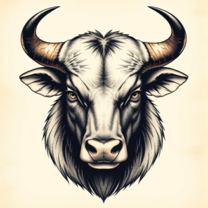 Portrait Taurus Tattoo