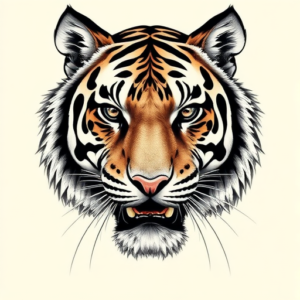 Portrait Tiger Tattoo