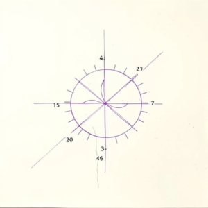 Purple Outline Coordinates Tattoo