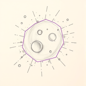 Purple Outline Galaxy Tattoo