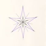 Purple Outline Star Tattoo