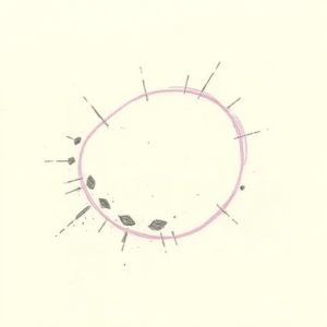 Purple Outline Water Tattoo