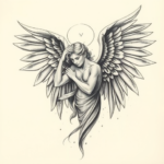 Realism Angel Tattoo