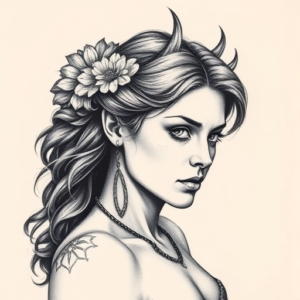 Realism Artemis Tattoo