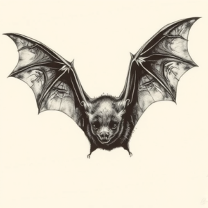 Realism Bat Tattoo