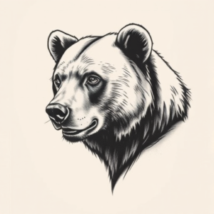 Realism Bear Tattoo