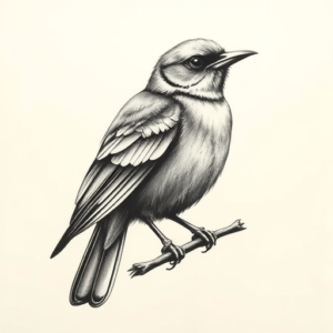 Realism Bird Tattoo