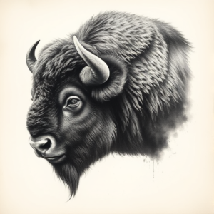 Realism Bison Tattoo
