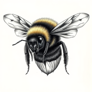 Realism Bumblebee Tattoo