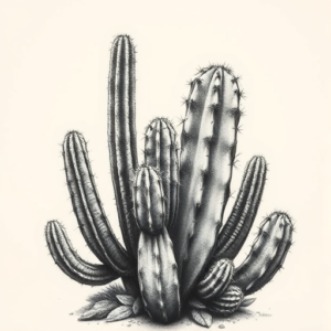 Realism Cactus Tattoo