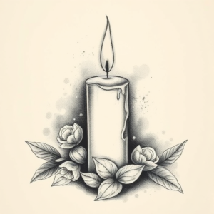Realism Candle Tattoo