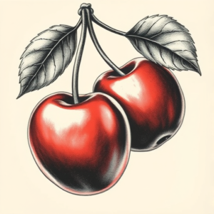 Realism Cherry Tattoo