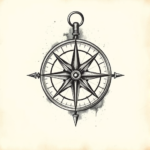 Realism Compass Tattoo